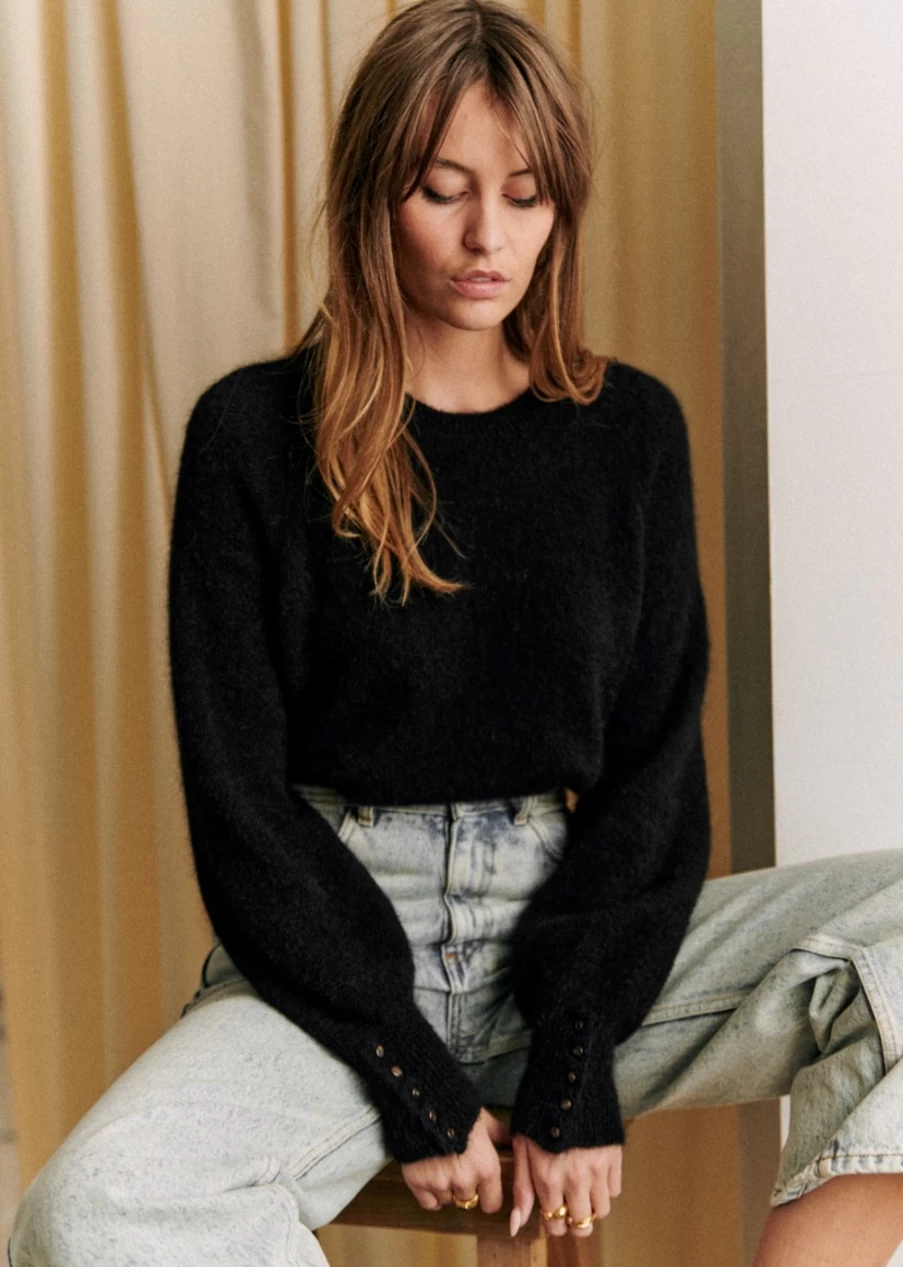 Sezane Women's Louise Jumper - Soft Knit Sweater for Women