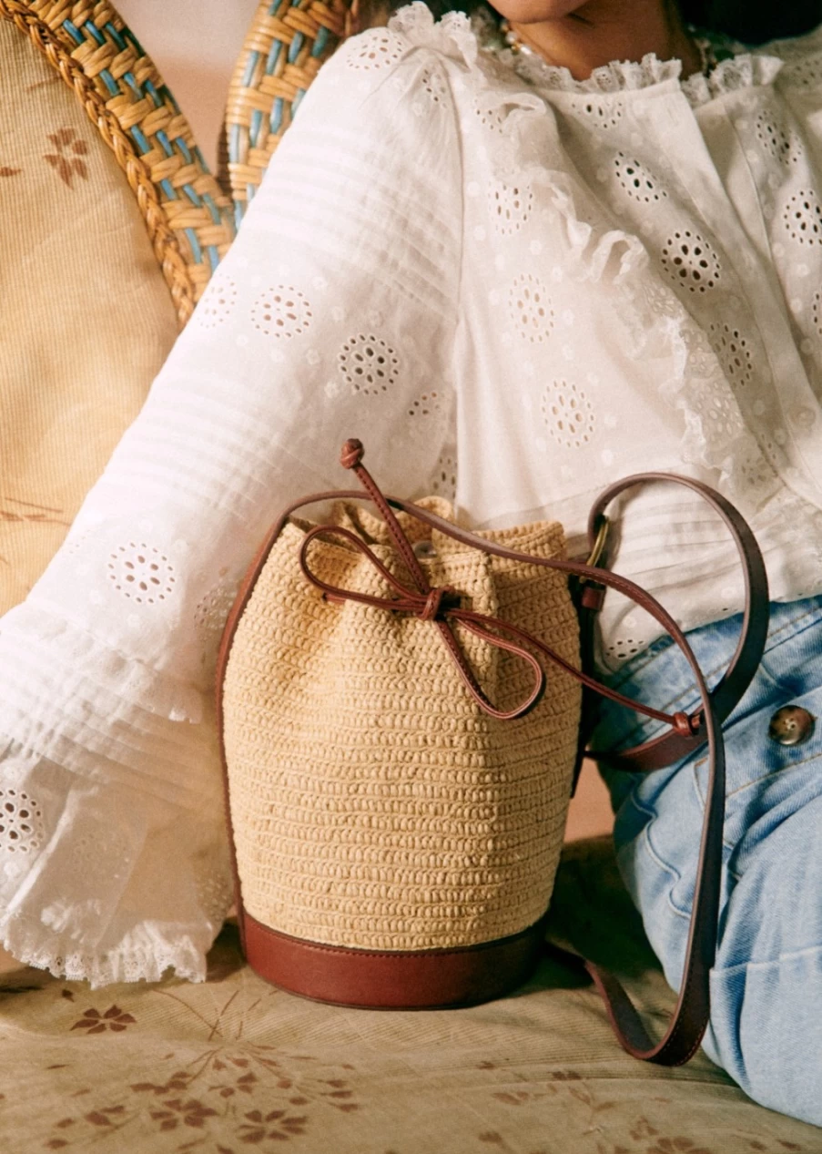 Sezane Women's Mini Farrow Bag - Stylish & Compact Handbag for Everyday Use