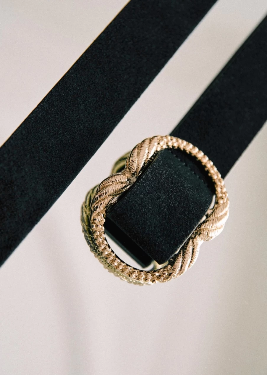 Sezane Artemis Leather Belt for Women - Elegant Designer Waistband