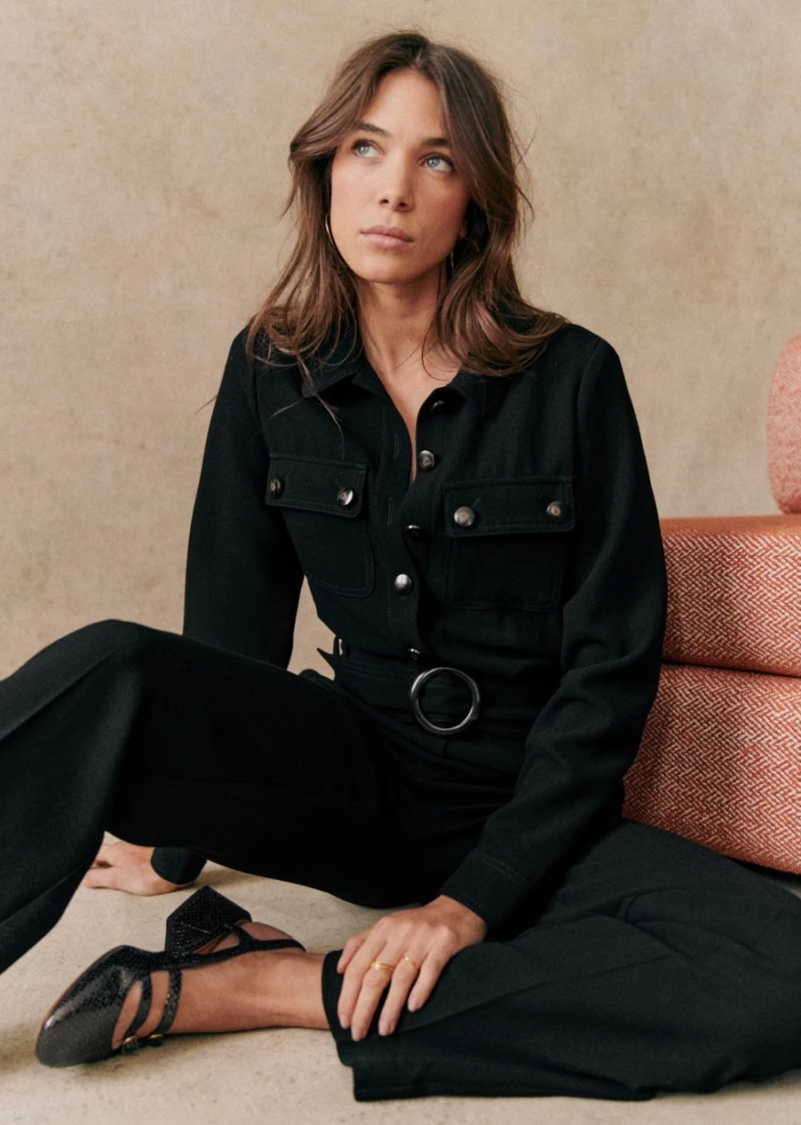 Sezane Women's Brooklyn Jumpsuit - Stylish and Comfortable One-Piece Outfit