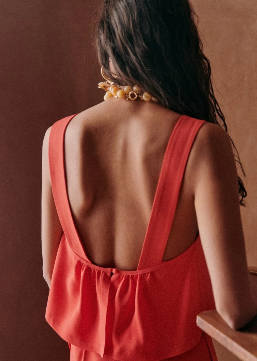 Sezane Women's Coral Penelope Jumpsuit - Pink Creation Style