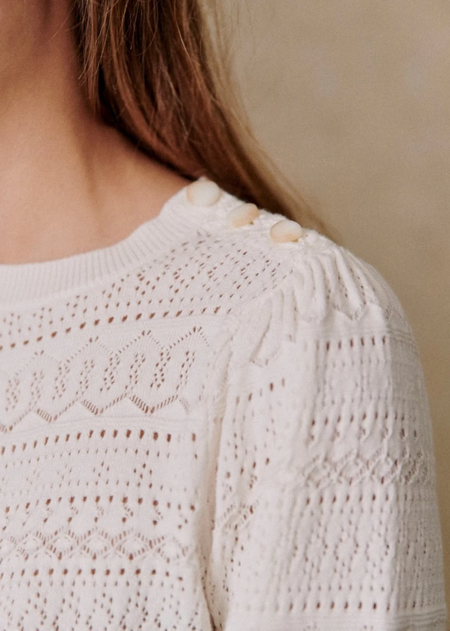 Sezane Women's Soline Sweater - Classic Knitwear for Stylish Comfort