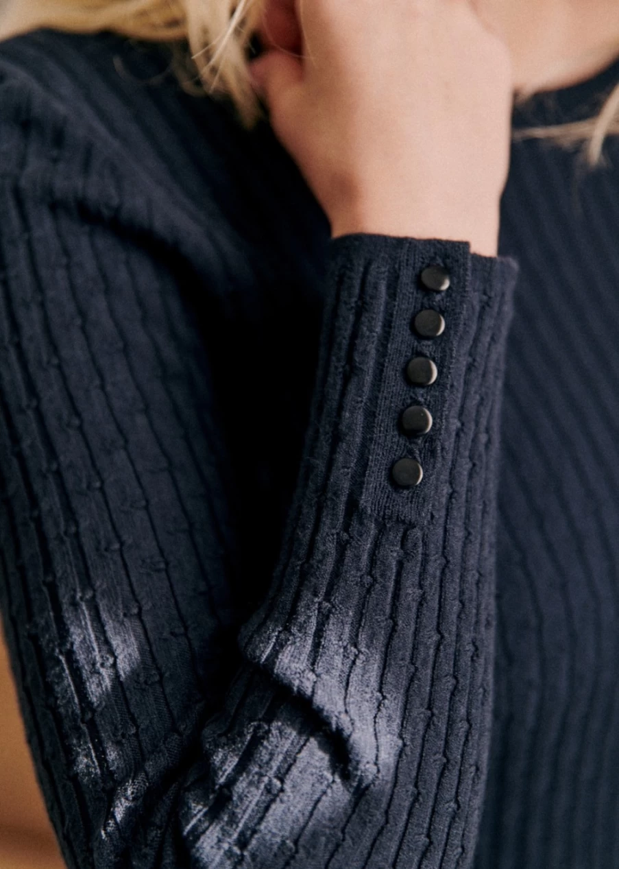 Sezane Women's Dita Sweater - Classic Knitwear for Stylish Outfits