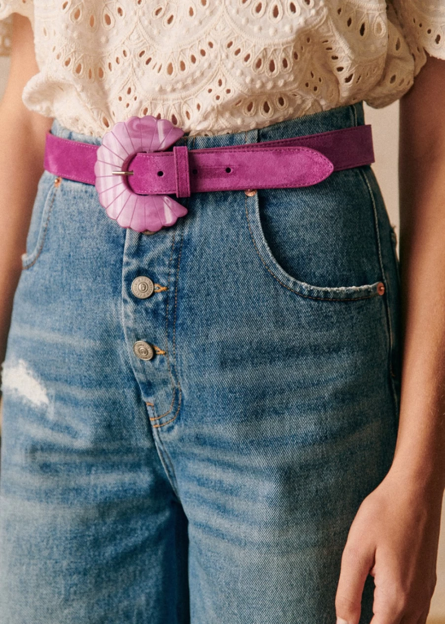 Sezane Women's Sandy Belt - Elegant Leather Waist Belt for Women