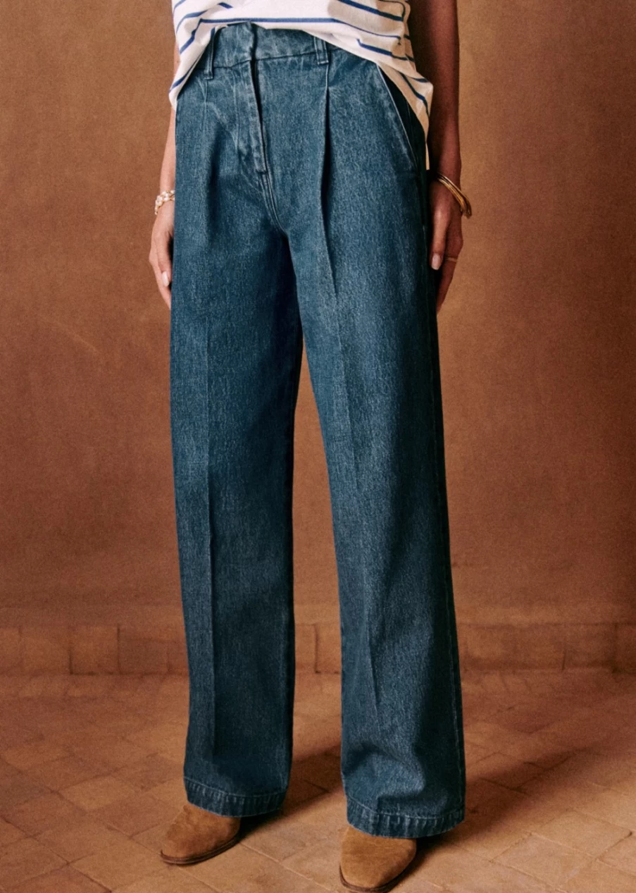 Sezane Women's Rodriguo Trousers - High-Quality Comfort & Style
