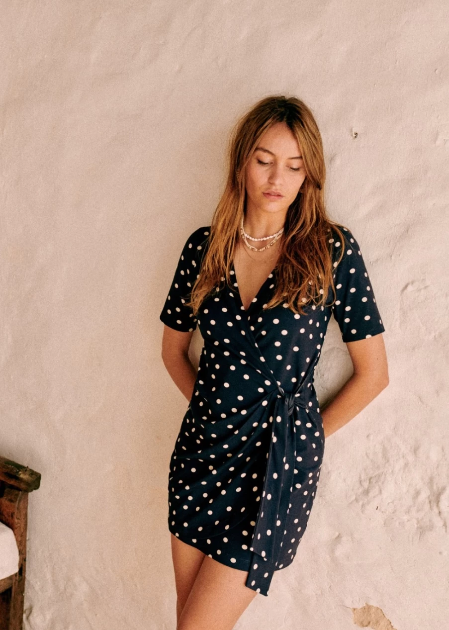 Sezane Women's Horia Dress - Elegant Flowy Boho Chic Dress for Women