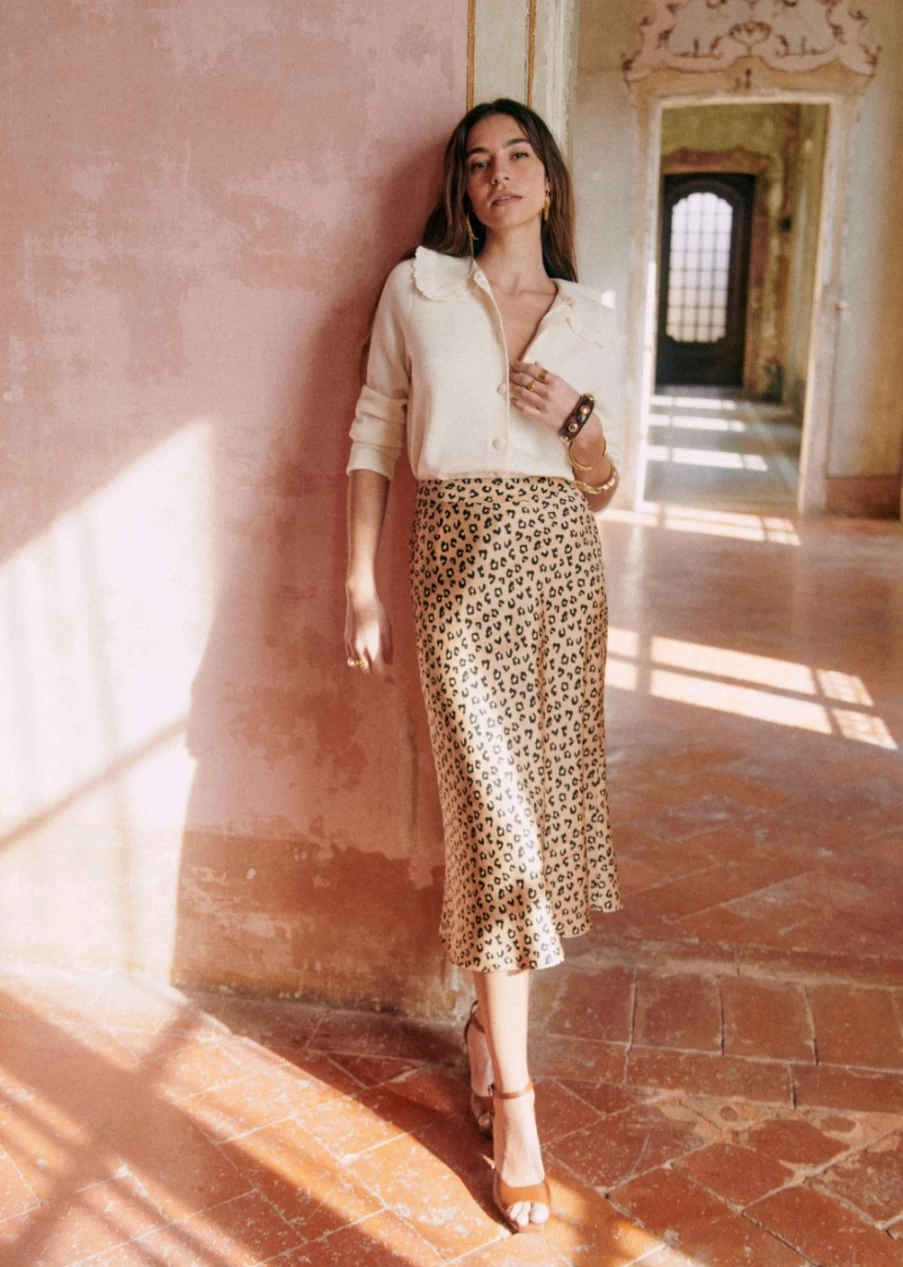 Sezane Women's Sandy Skirt - Elegant and Comfortable Summer Skirt