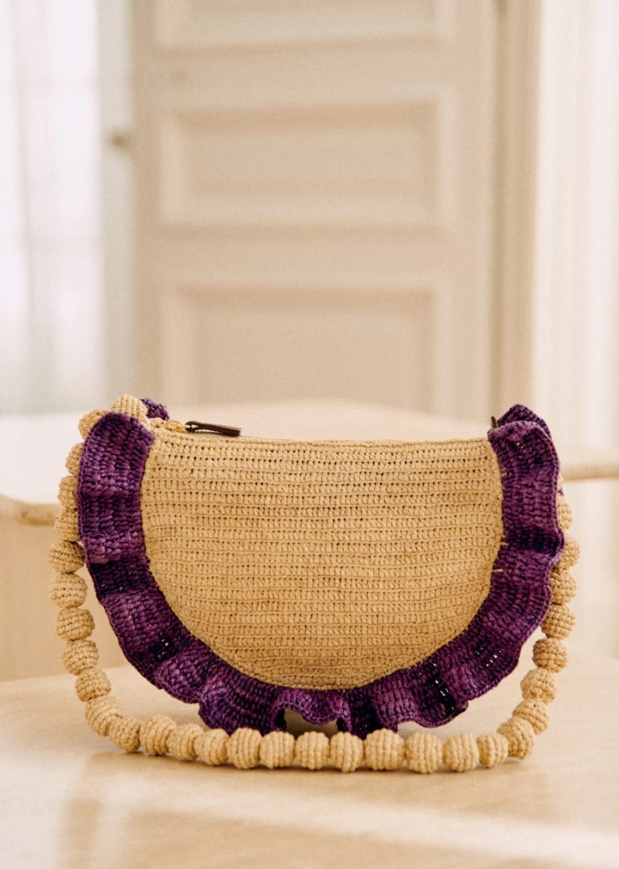 Sezane Women's Purple Millie Pouch - Elegant Crossbody Bag