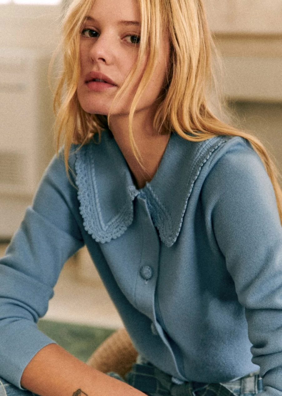 Sezane Women's Bettany Cardigan - Stylish Knit Sweater for Women