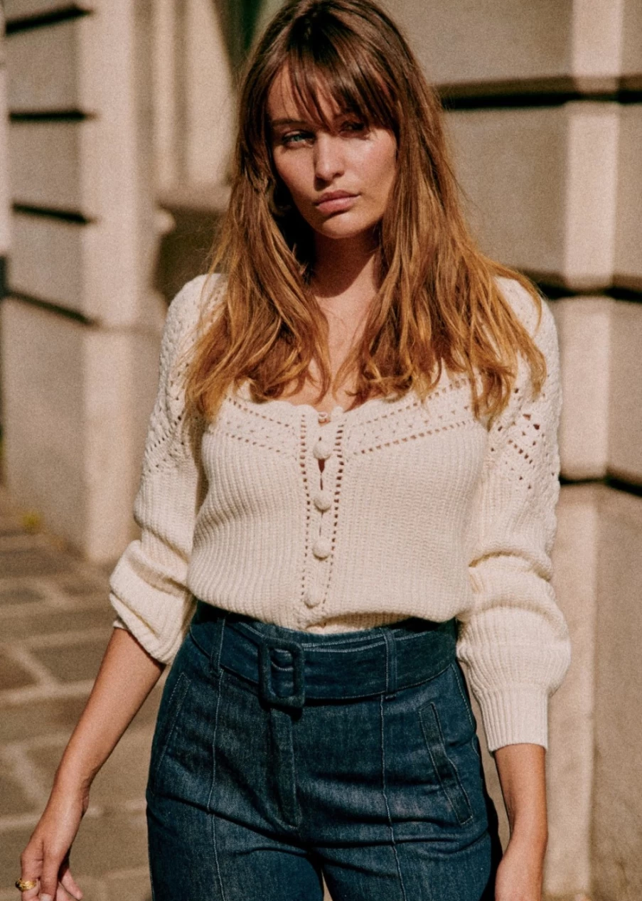 Sezane Women's Moira Jumper - Stylish Knit Sweater for Women