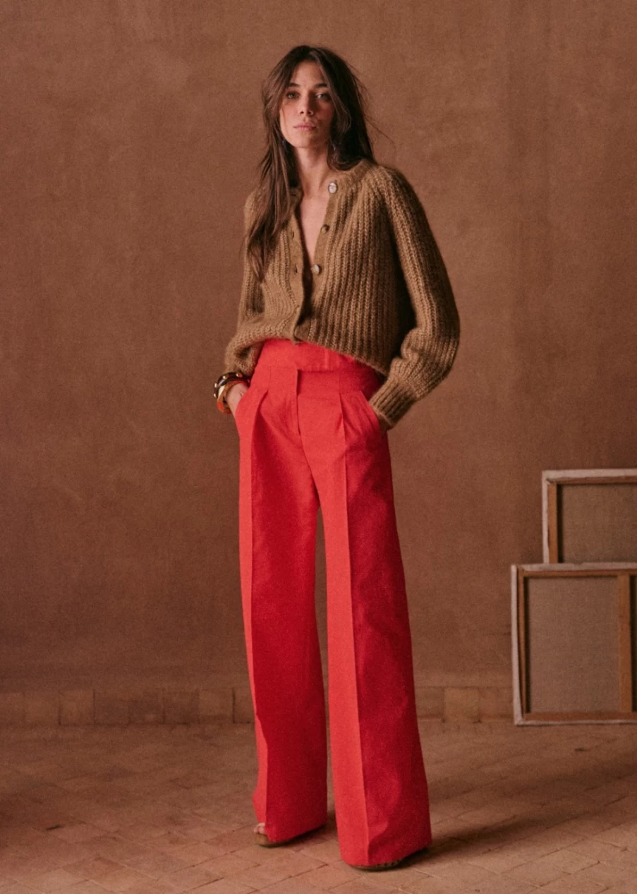 Sezane Women's Coral Luiz Pants | Comfortable & Stylish Trousers