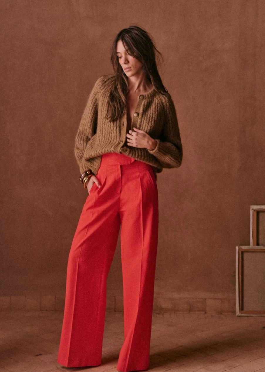 Sezane Women's Coral Luiz Pants | Comfortable & Stylish Trousers