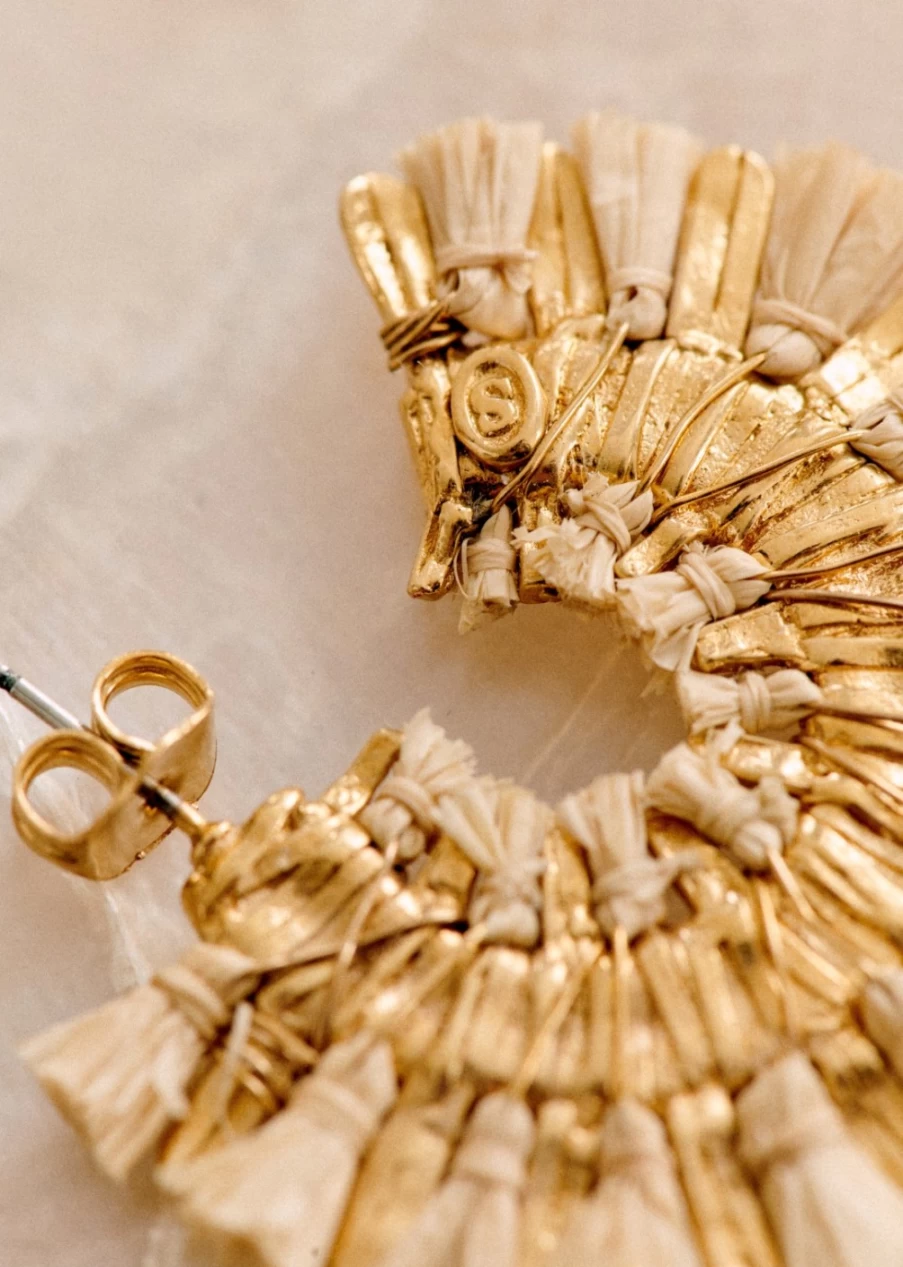 Sezane Women's Mathis Hoop Earrings - Gold-Tone French Designer Jewelry