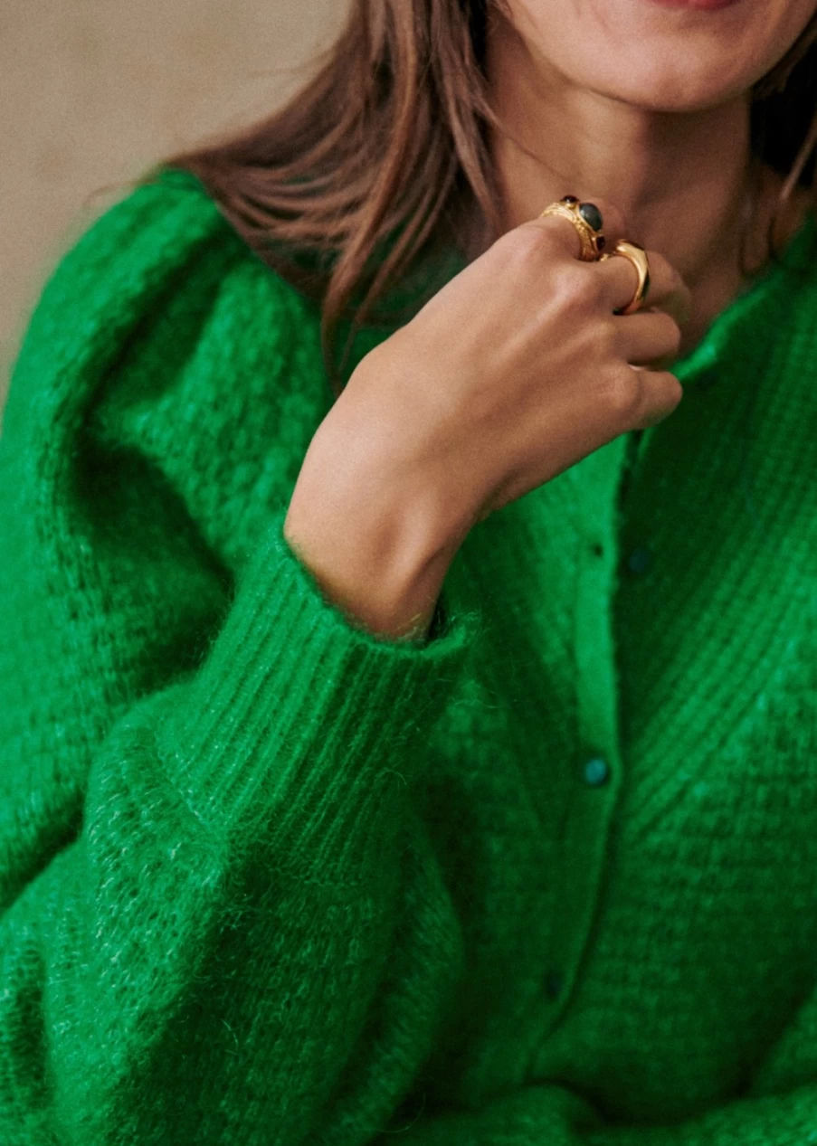 Sezane Women's Solena Cardigan - Soft Knit Sweater for Women