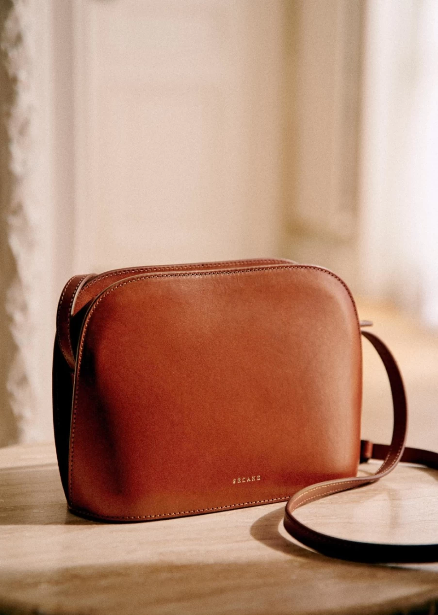 Sézane Women's Heritage Victor Bag in Natural Heritage - Timeless Leather Handbag