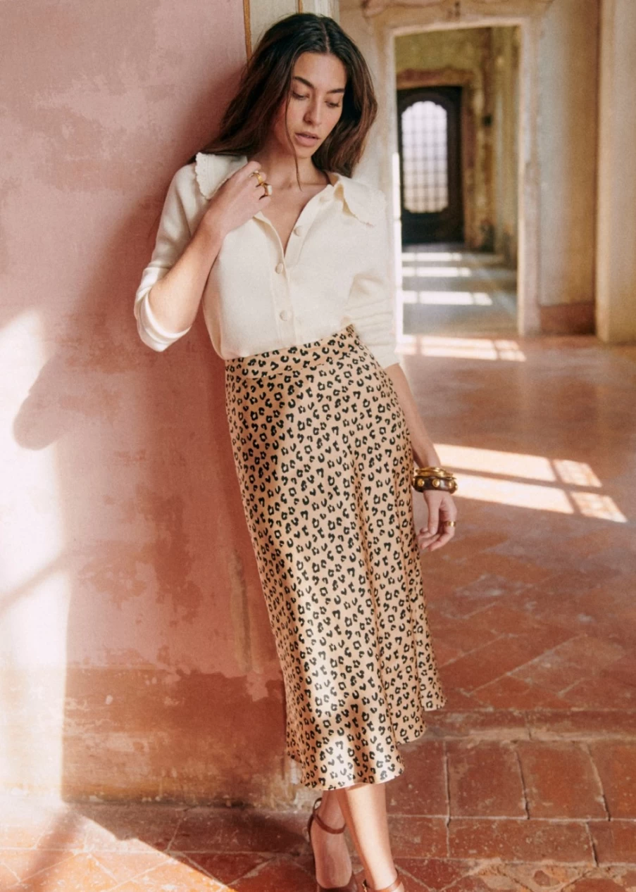 Sezane Women's Sandy Skirt - Elegant and Comfortable Summer Skirt