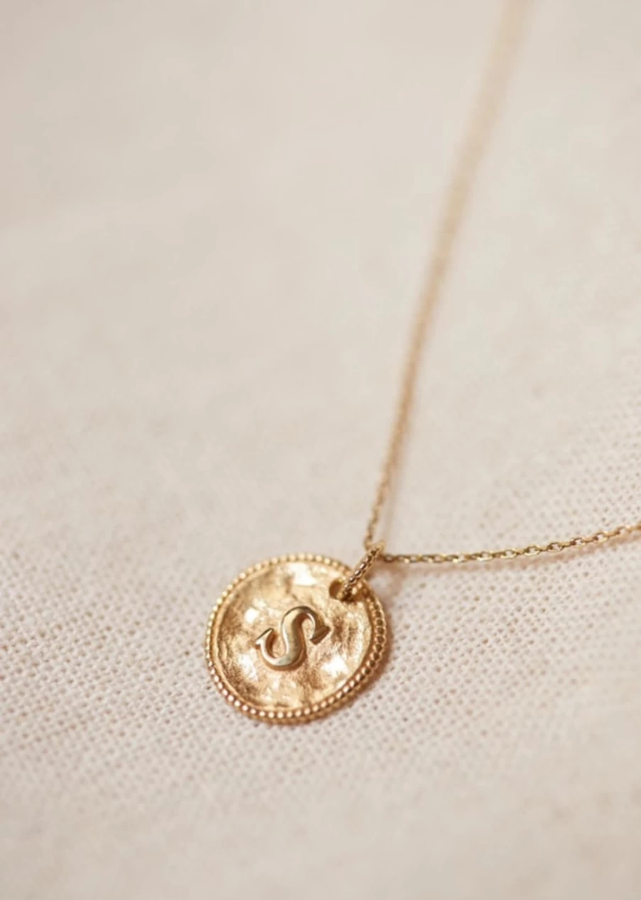 Sezane Women's Sara Pendant 9K Gold Initial Necklace Letters Q To Z