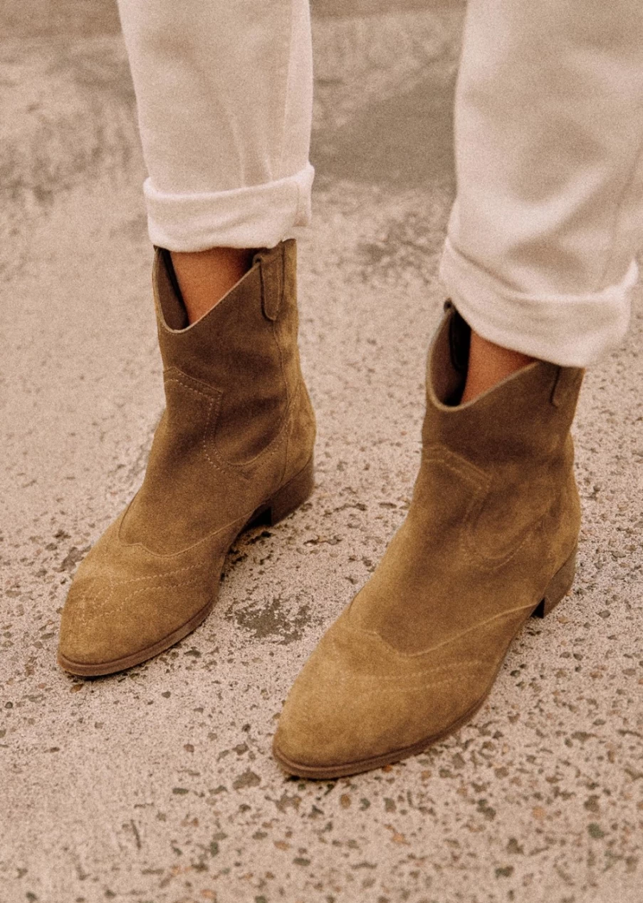 Sezane Women's Low Billie Ankle Boots - Stylish & Comfortable Ankle Booties for Women
