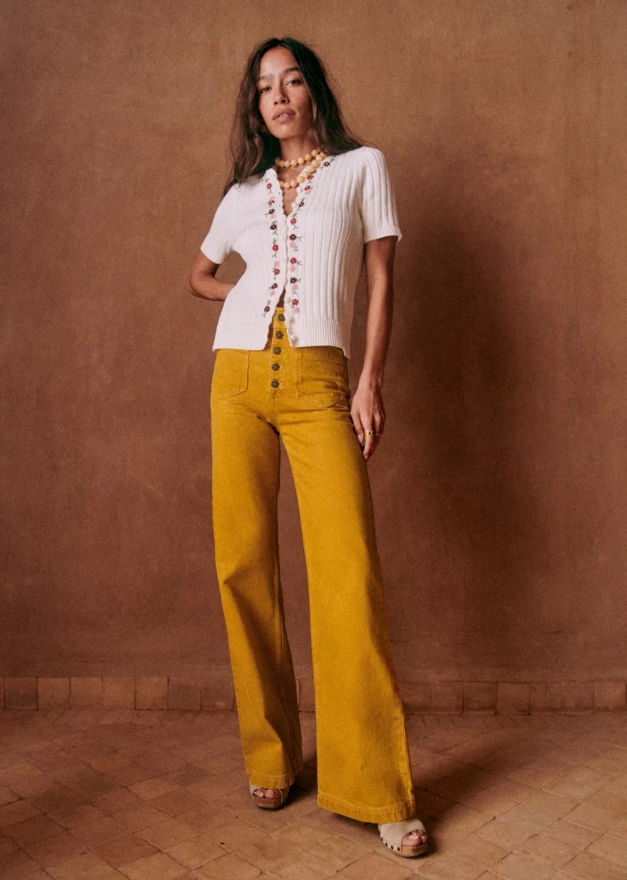 Sezane Women's Cyriel Pants - Stylish and Comfortable Trousers for Everyday Wear