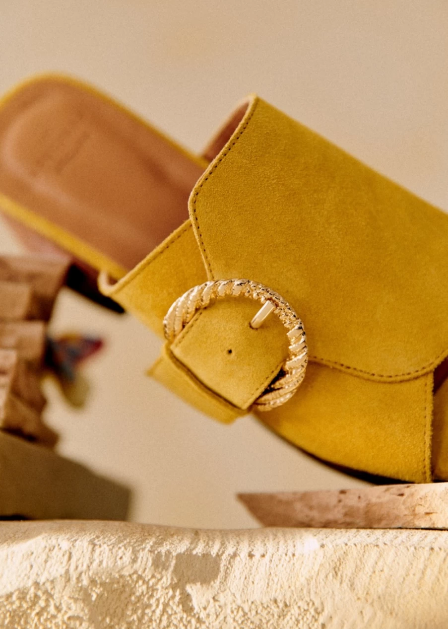 Sezane Women's Yellow Drew Clogs | Comfortable Slip-On Shoes