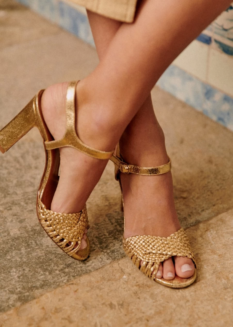 Sezane Women's High Esmee Sandals | Elegant & Comfortable Summer Footwear
