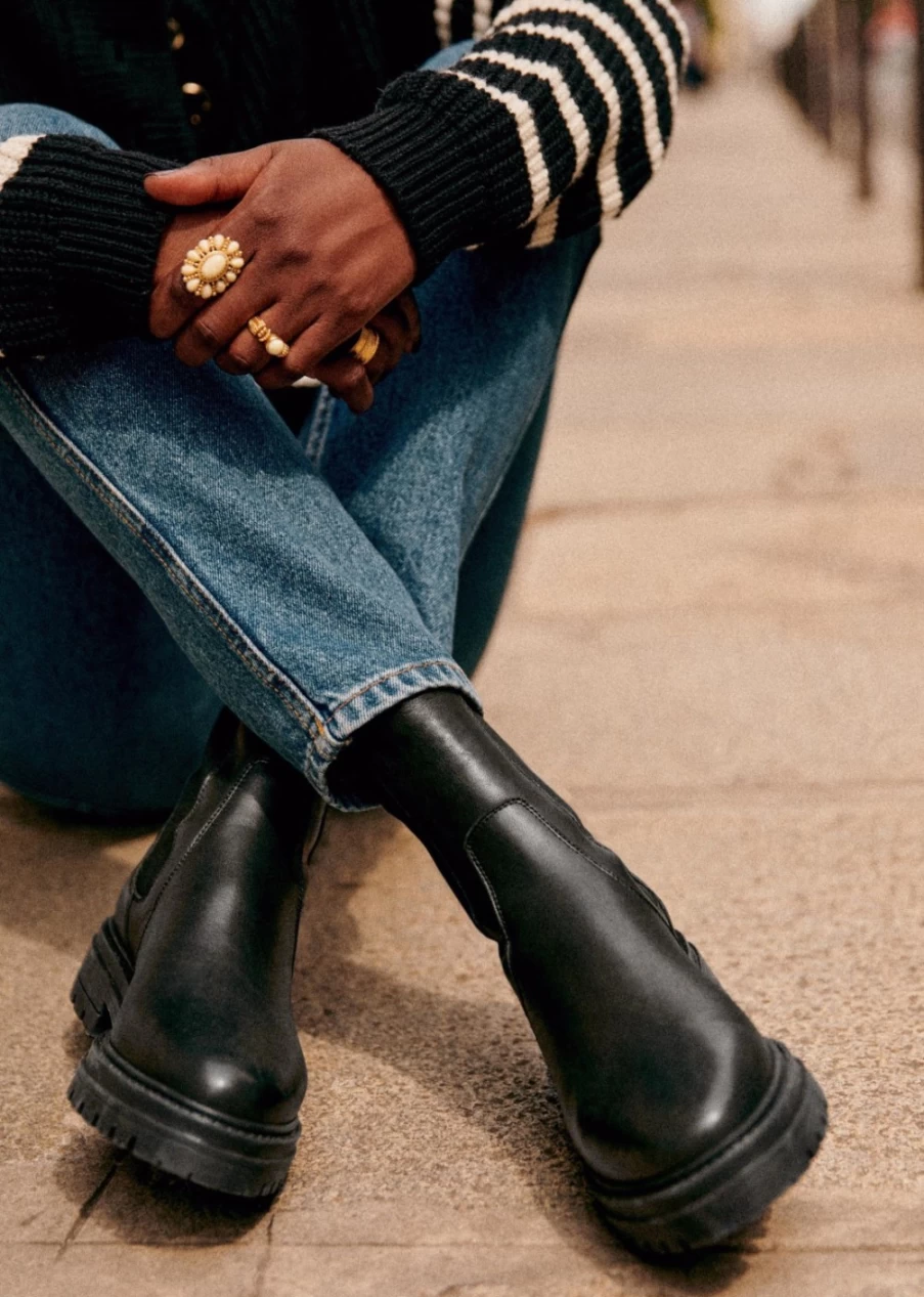 Sezane Women's Lena Low Boots – Stylish Ankle Boots for Women