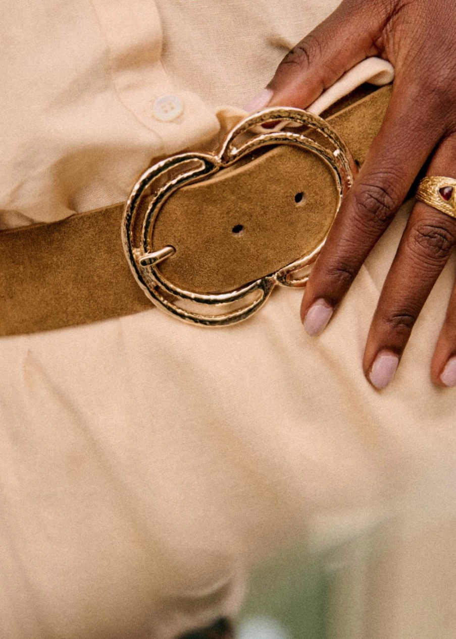 Sezane Women's Selena Belt - Elegant Leather Accessory for Stylish Outfits