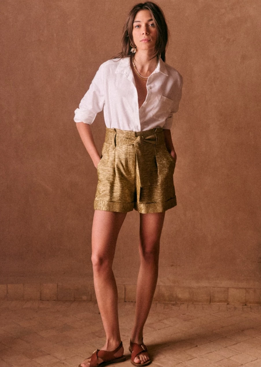 Sezane Women's Tomboy Shirt - Stylish Oversized Button-Up Top