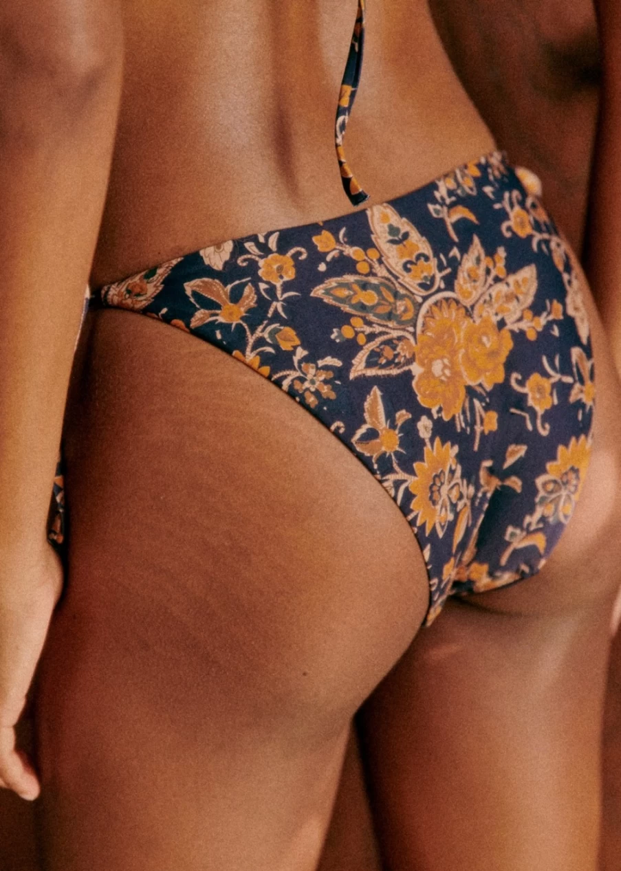 Sezane Women's Sunset Bikini Bottoms in Doha Ochre - Yse Collaboration