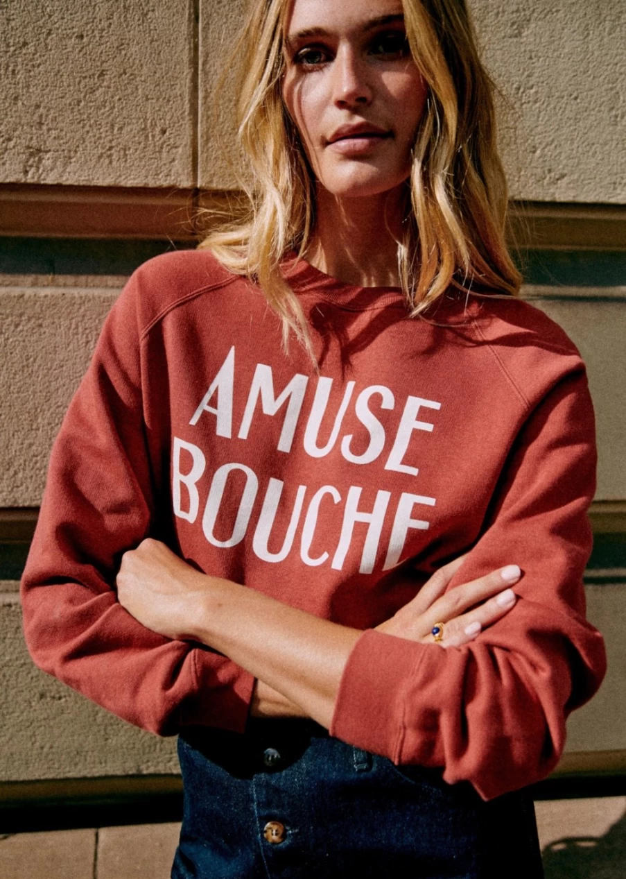 Sezane Women's Amuse Bouche Sweatshirt - Stylish Casual Pullover for Women