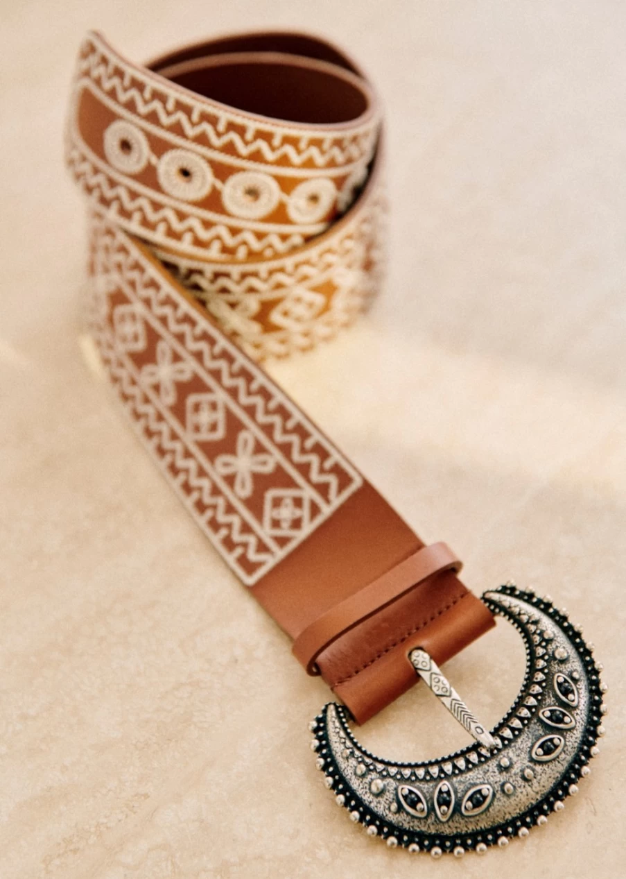 Sezane Women's Louve Belt - Stylish and Elegant Leather Belt for Women