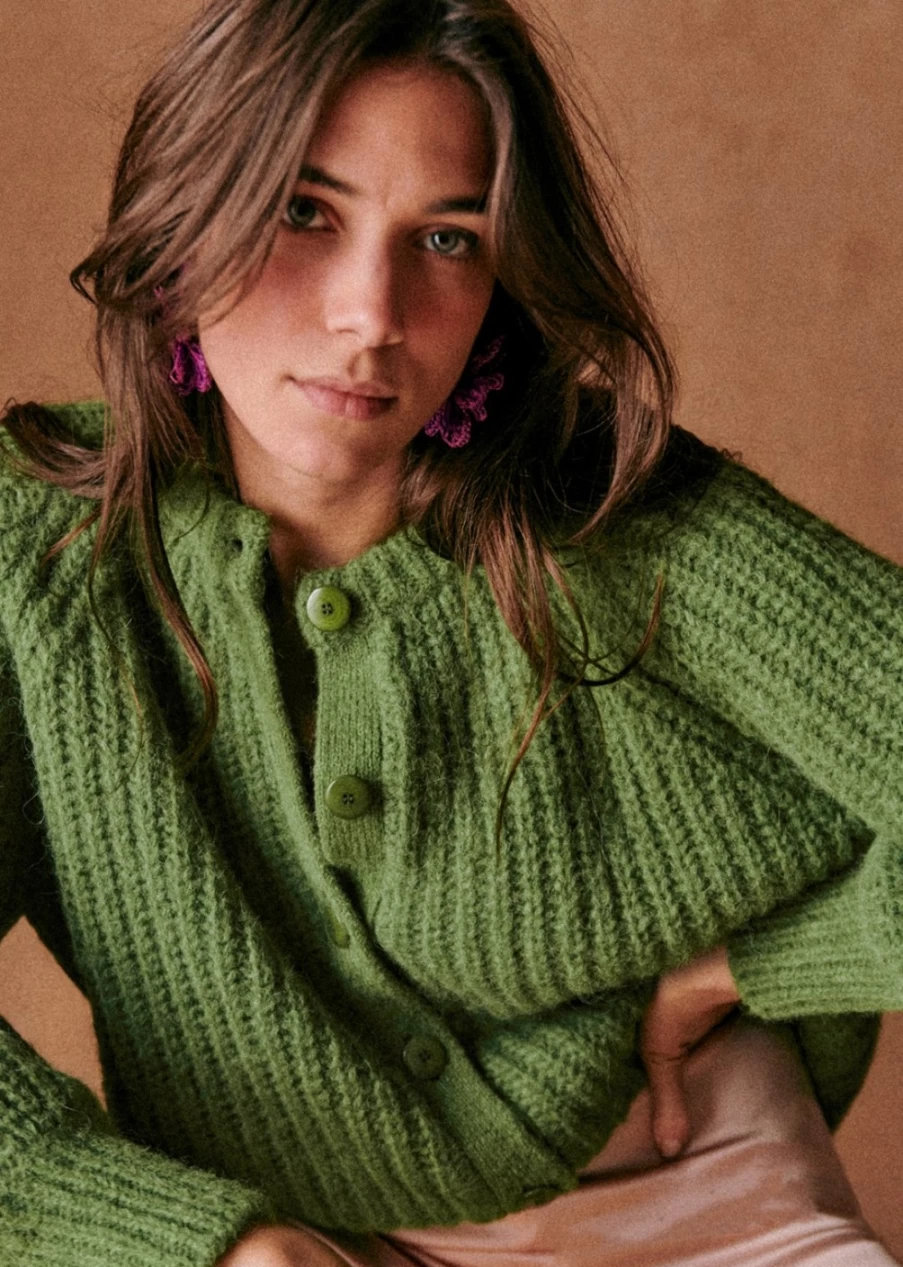 Sezane Women's Emile Cardigan - Soft Knit Sweater for Women