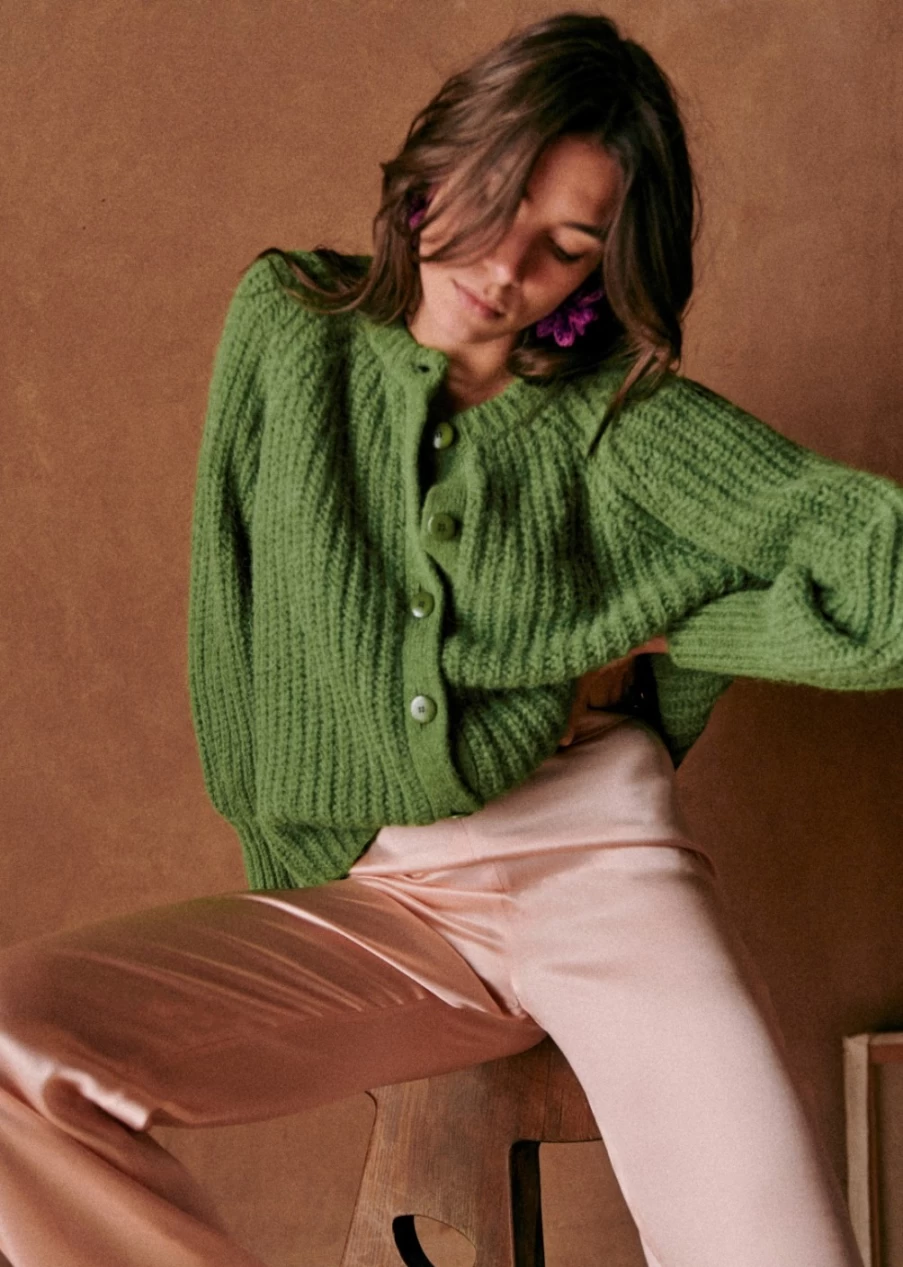 Sezane Women's Emile Cardigan - Soft Knit Sweater for Women