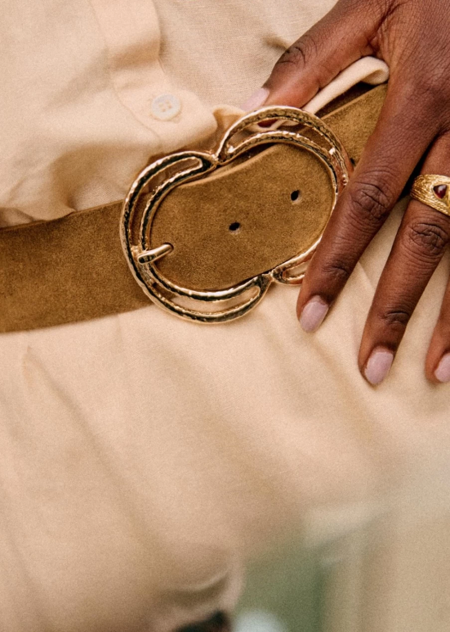 Sezane Women's Selena Belt - Elegant Leather Strap for Stylish Outfits
