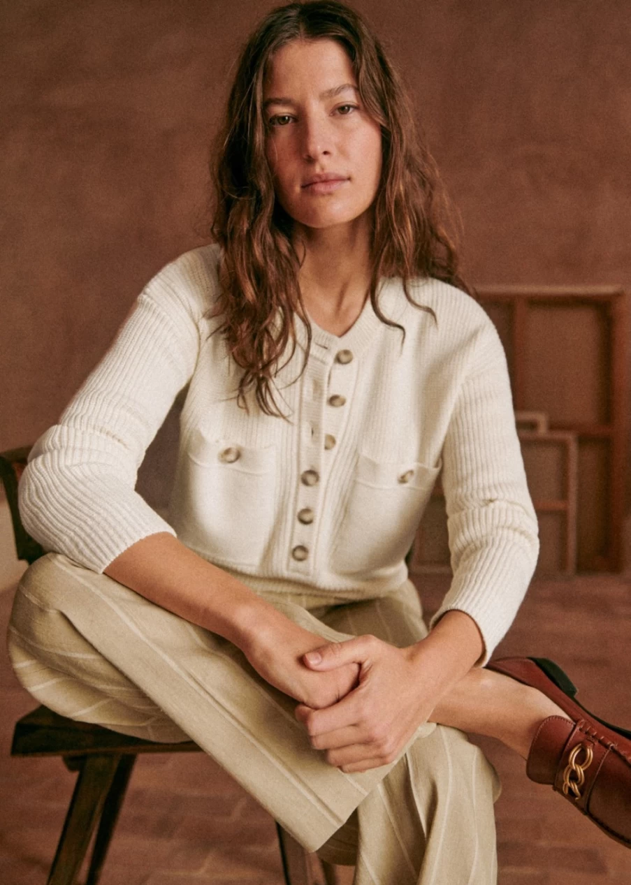 Sezane Women's Eloi Sweater - Soft Knit Pullover for Women