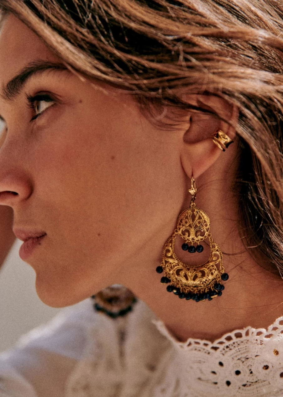 Sezane Gold Petra Ear Cuff for Women - Elegant Earring Jewelry