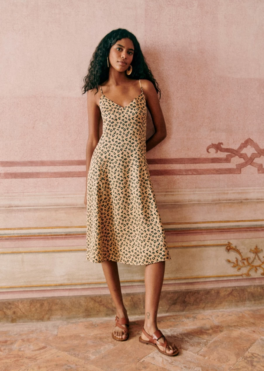 Sezane Women's Marguarita Dress - Elegant Floral Summer Dress for Women