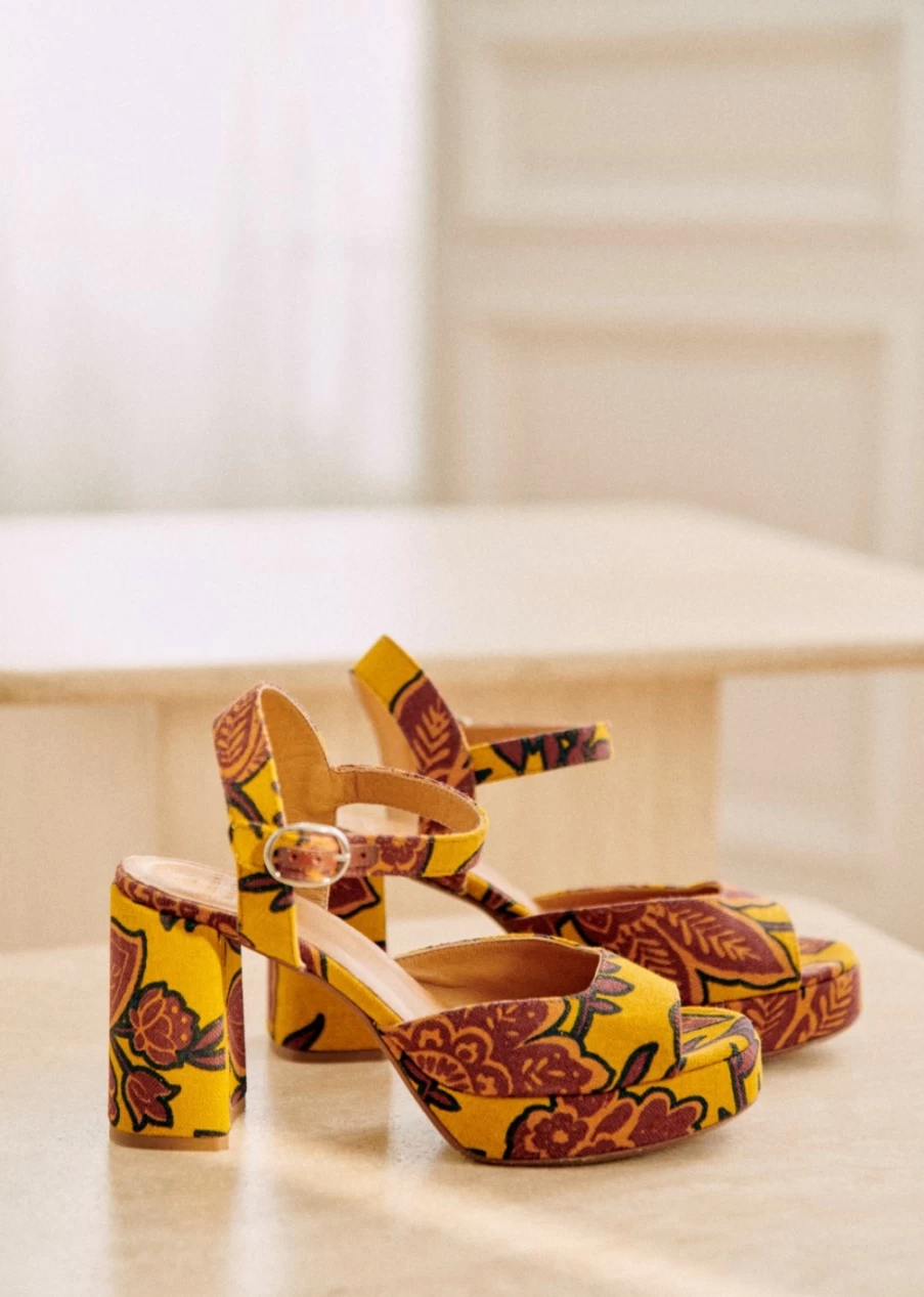 Sezane Women's High Ginnie Sandals | Stylish & Comfortable Footwear