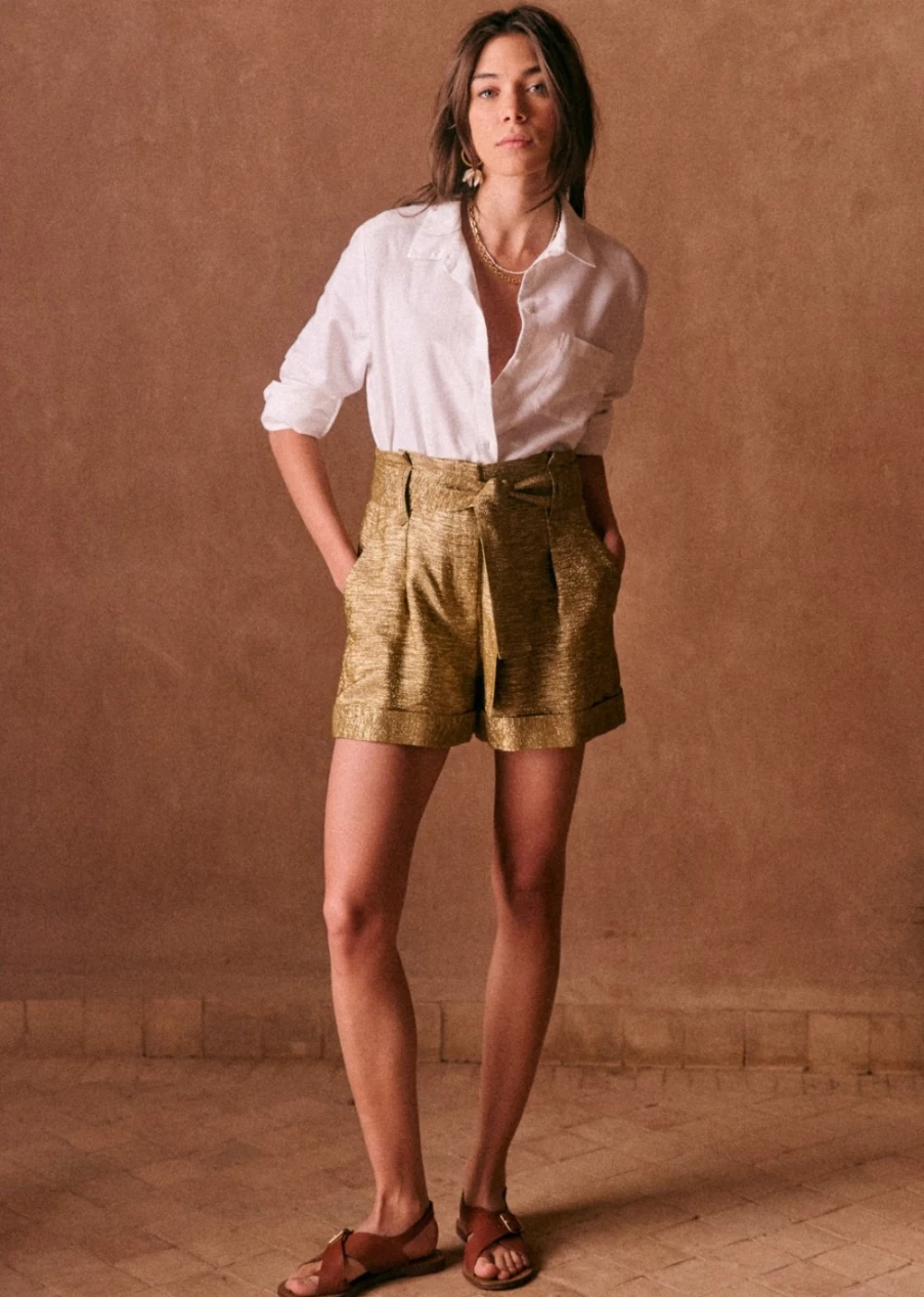 Sezane Women's Tomboy Shirt - Stylish Oversized Button-Up Top for Women