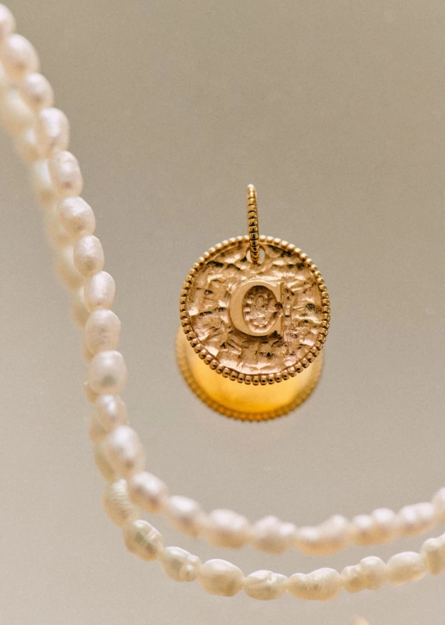Sezane Sara 9K Gold Pendant Necklace for Women