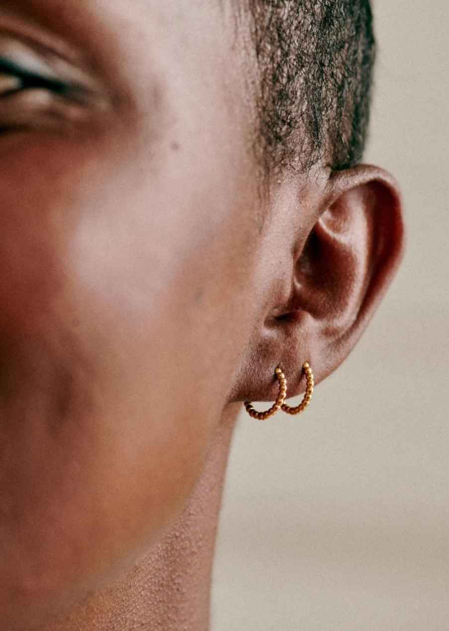 Sezane Women's Gold Gaia Hoop Earrings - Classic Elegant Jewelry