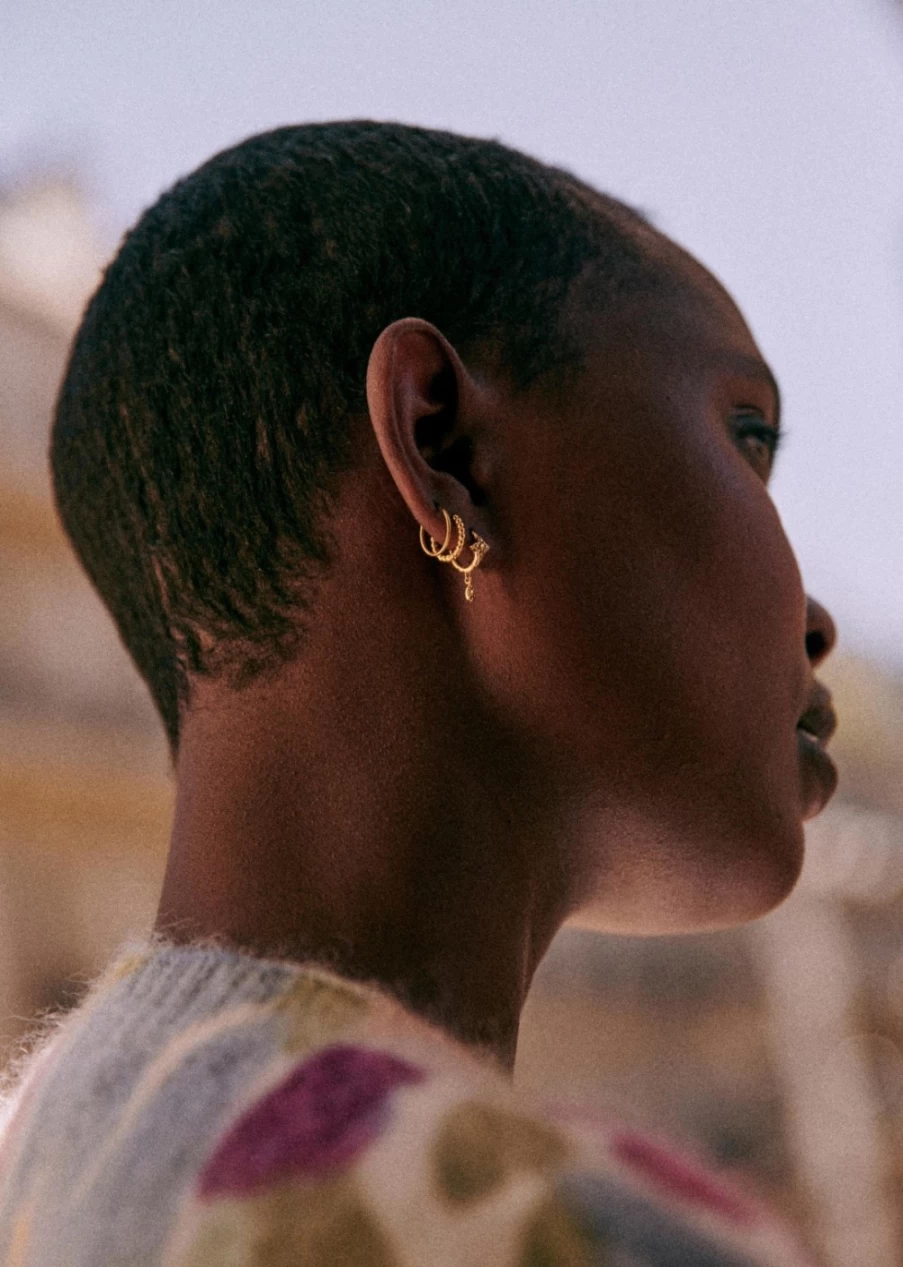 Sezane Women's Gold Gaia Hoop Earrings - Classic Elegant Jewelry