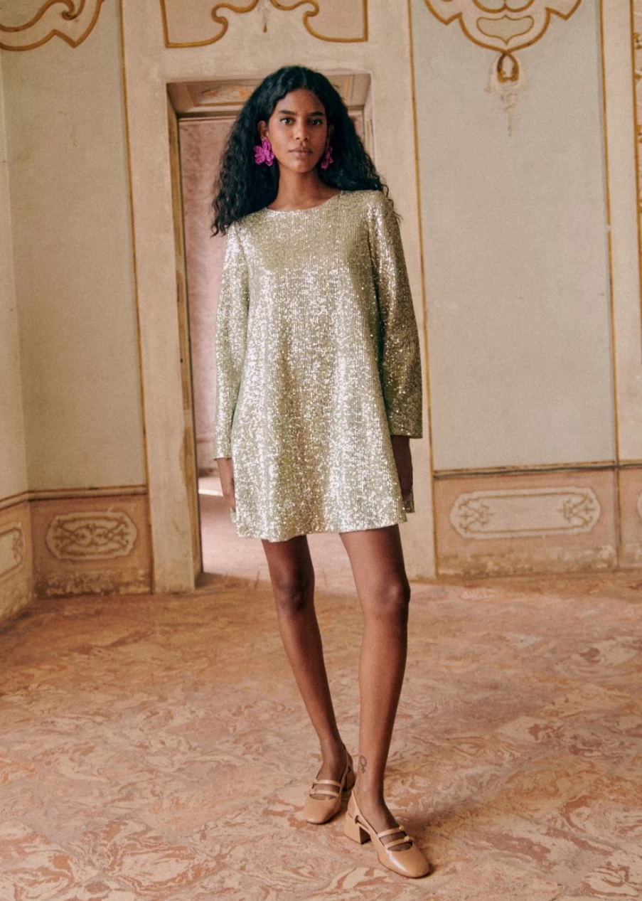 Sezane Women's Annabeth Silver Dress