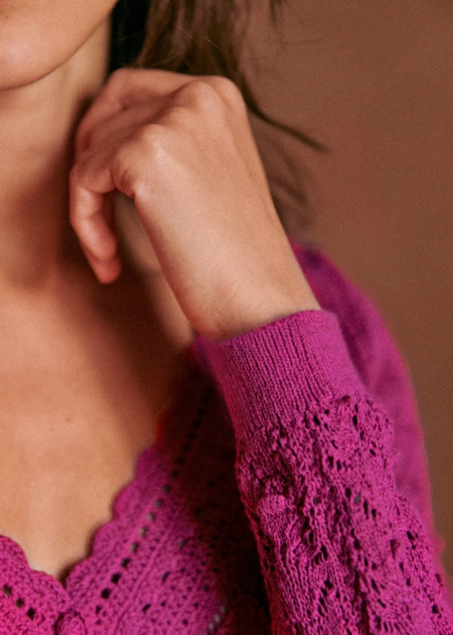 Sezane Women's Saja Cardigan - Elegant Knit Sweater for Women