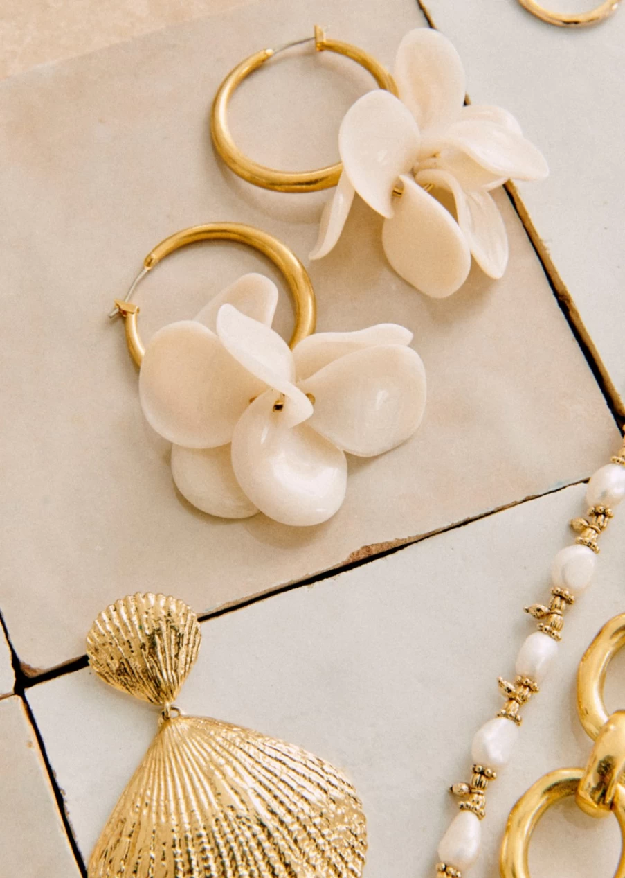 Sezane Women's Sandy Earrings | Elegant and Stylish Hoop Earrings for Everyday Wear