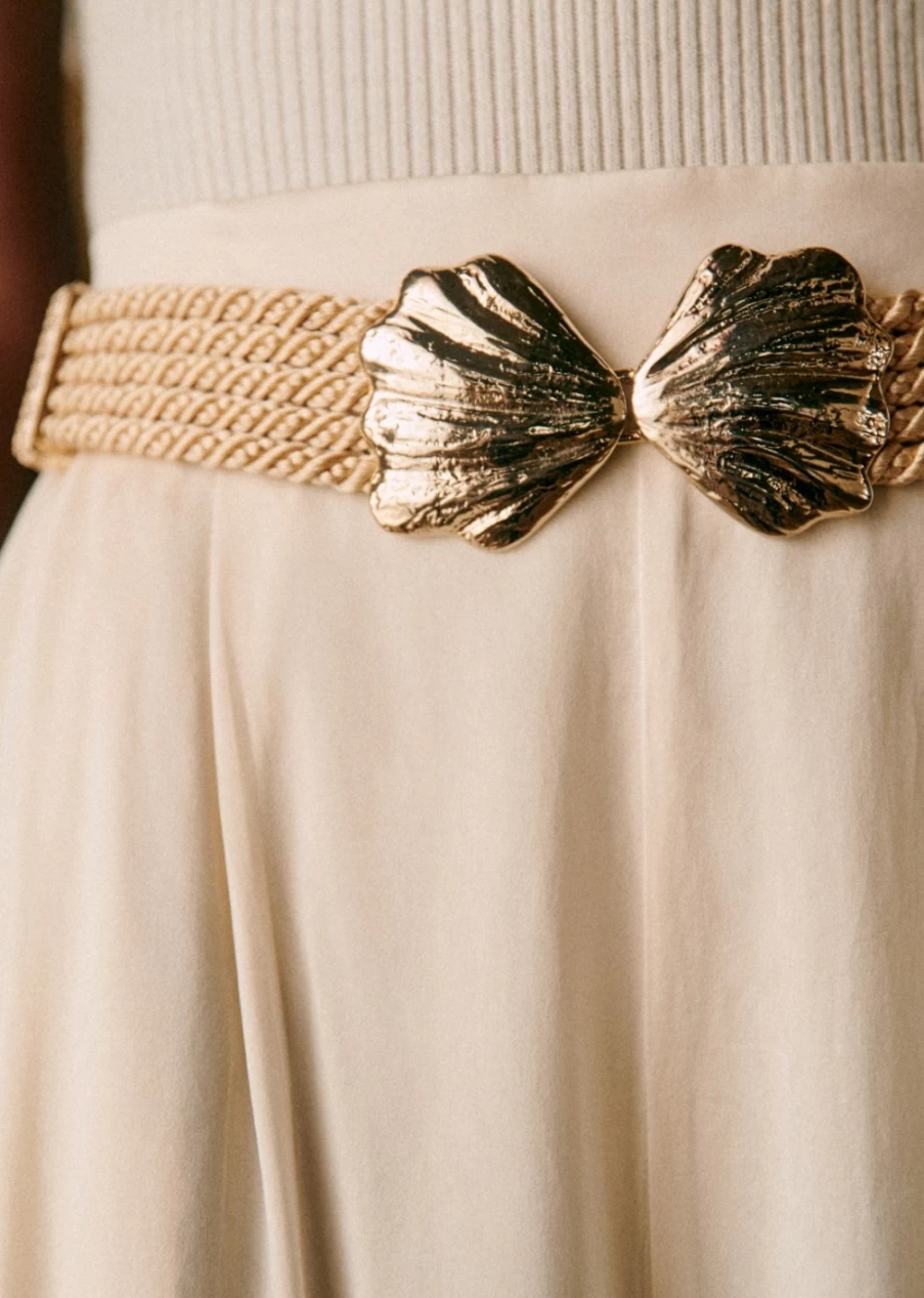 Sezane Women's Alana Belt in Natural - Stylish Leather Accessory