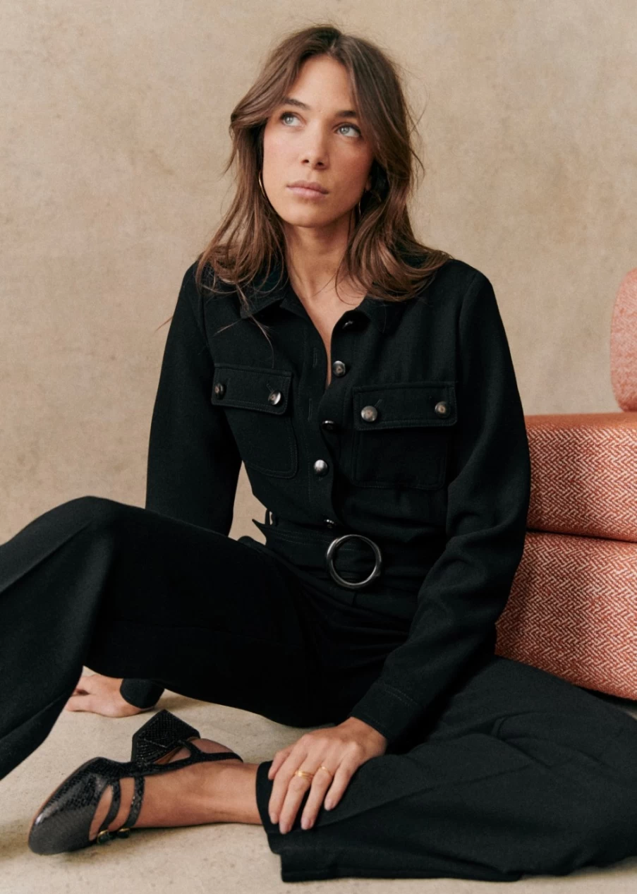 Sezane Women's Brooklyn Jumpsuit - Stylish and Comfortable Casual Wear